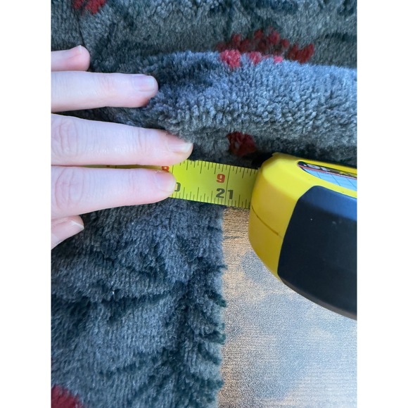 Woolrich Vintage Floral Fleece Double Lined Jacket Button Up Cozy Warm Coat - Picture 10 of 11